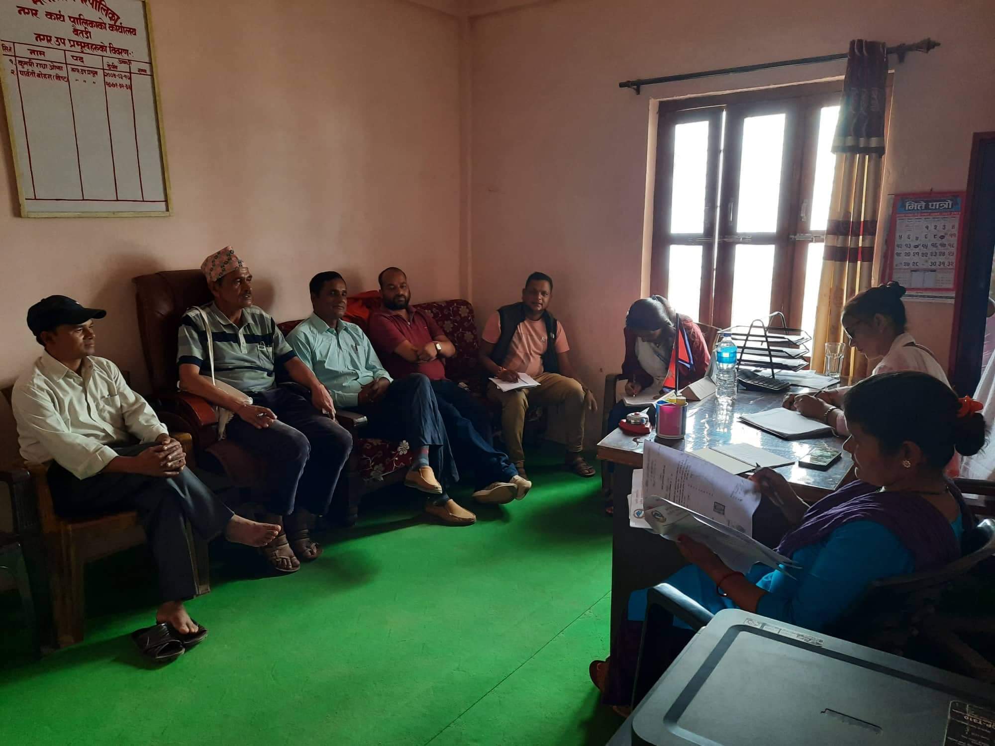 Local representative, teachers and children's  interaction